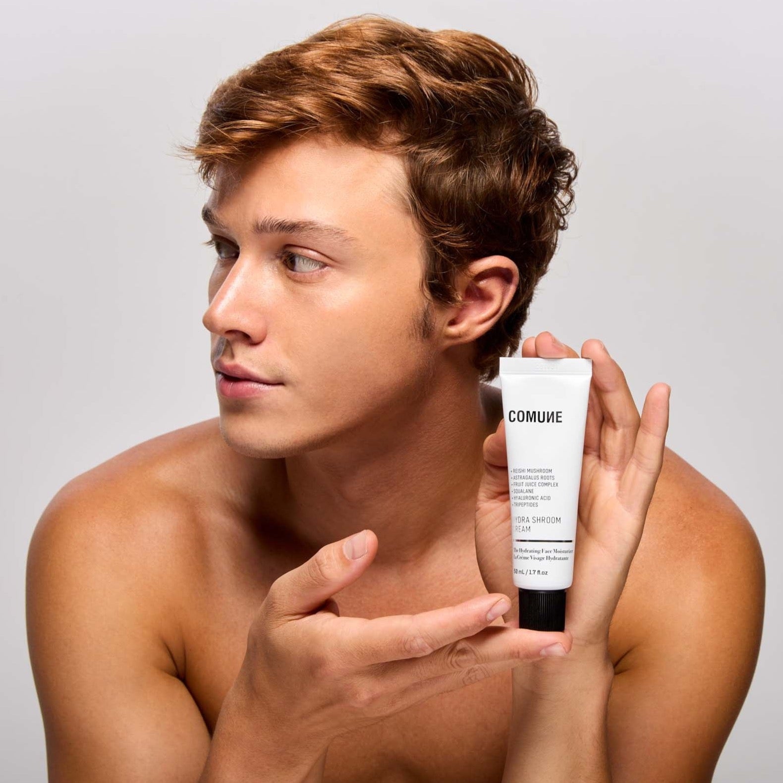 HYDRA SHROOM CREAM AND MODEL