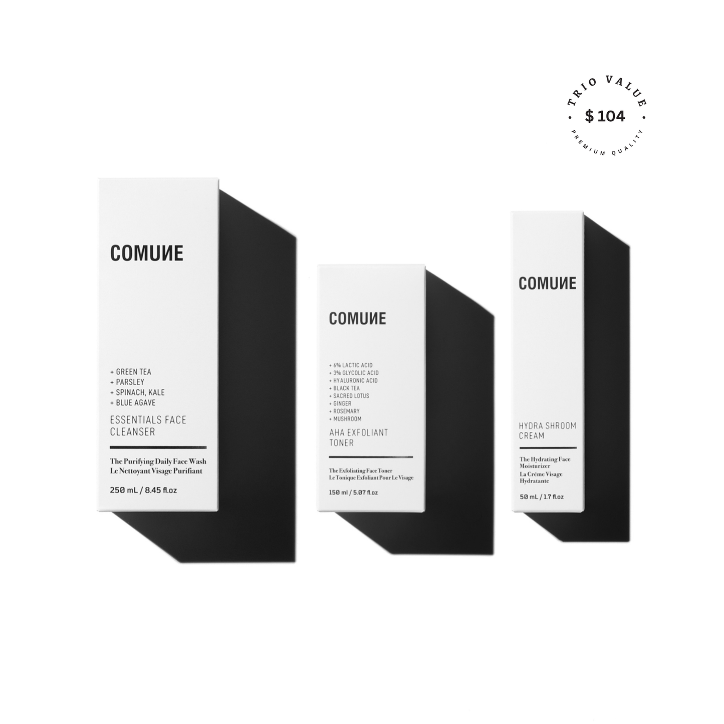 Comune Clear + Nourish Skincare Trio Box