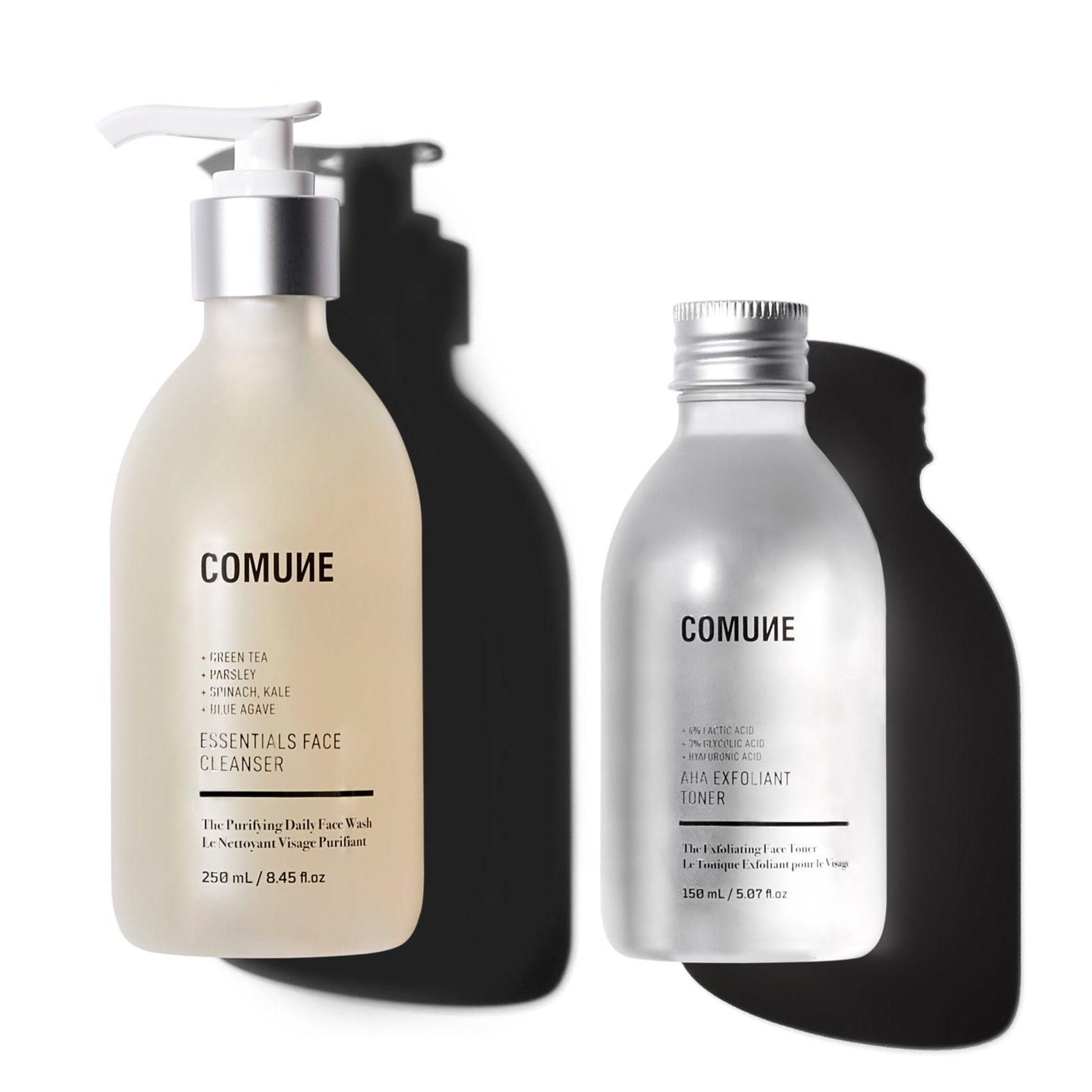 Comune Essentials Face Cleanser + AHA Exfoliant Toner