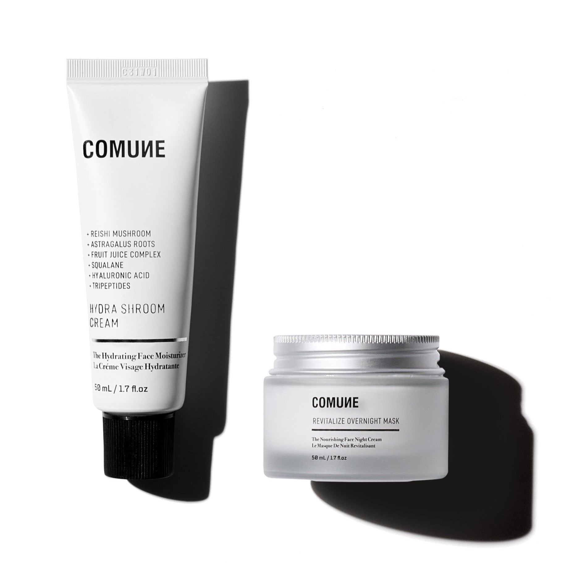 Comune Hydra Shroom Cream + Revitlize Overnight Mask