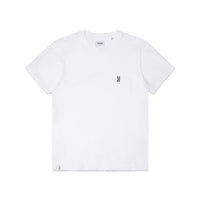 Comune Nori tee in soft 100% supima cotton in white color on white background, front view. COMUNE NORI TEE | White