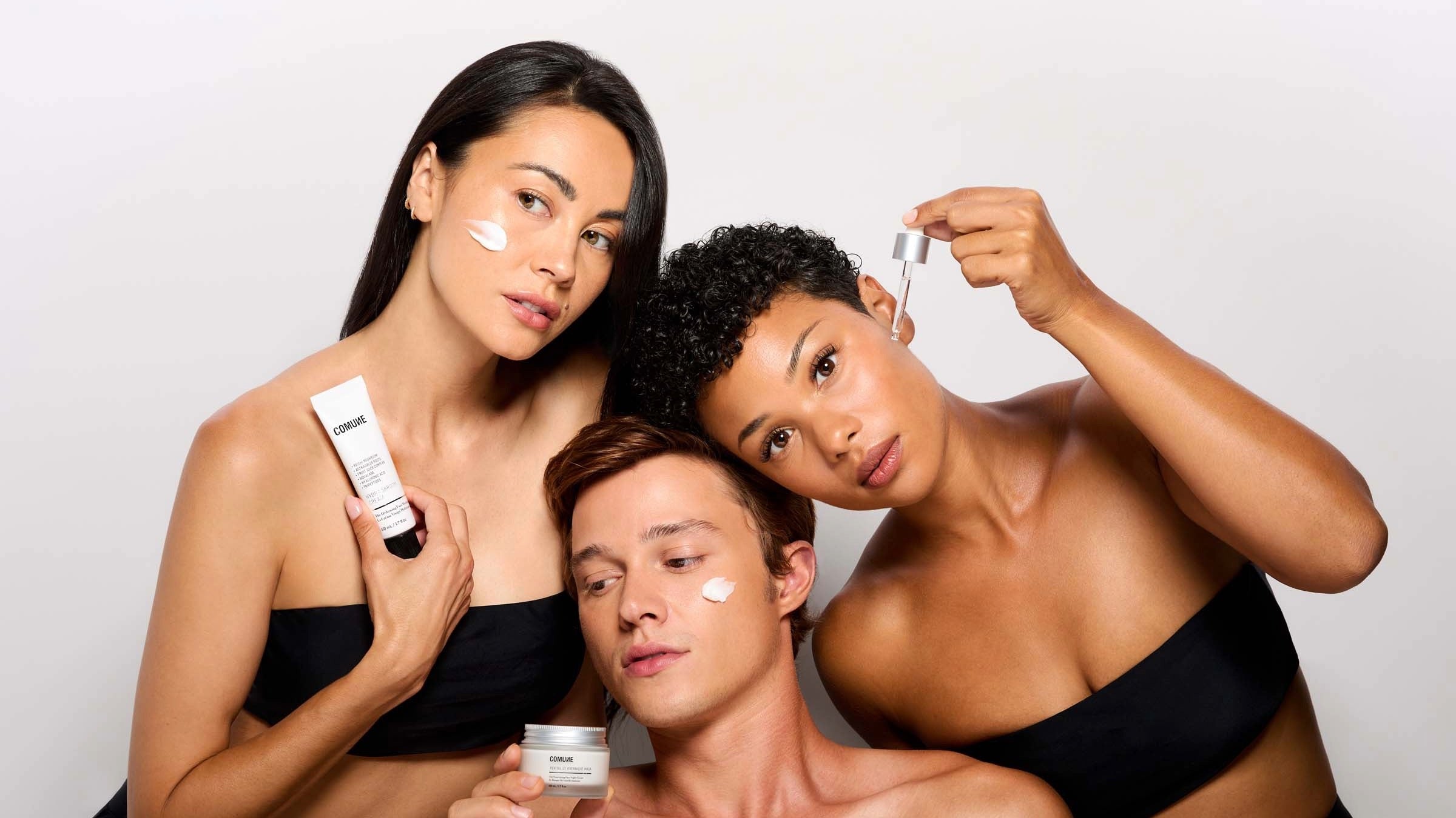 Comune Models with Skincare