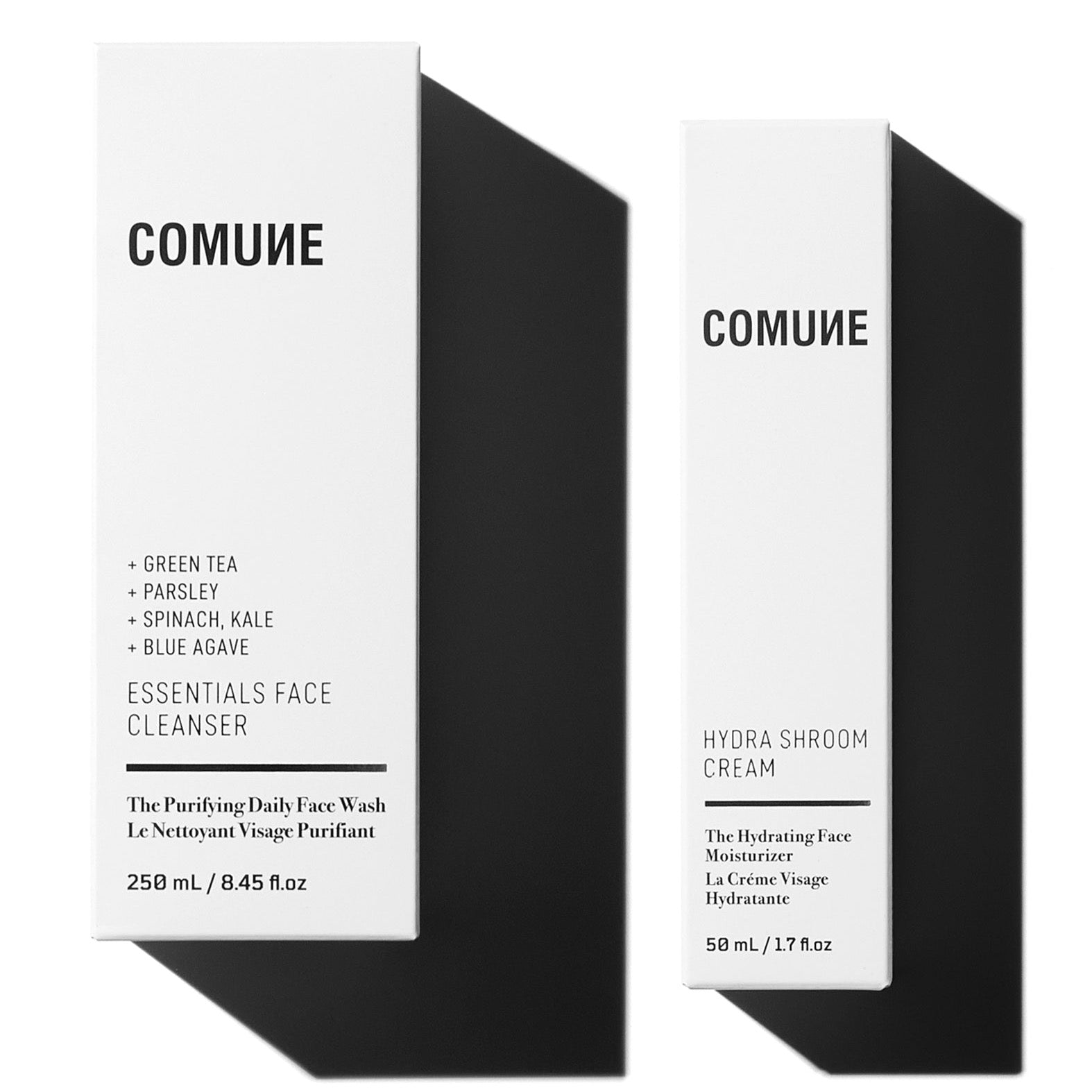 Comune Essentials Face Cleanser + Hydra Shroom Cream