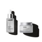 Revitalize boost Therapy Duo on a white background. Comune Vita Boost Serum + Revitalize Overnight Mask.