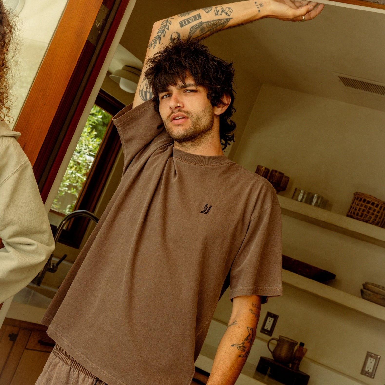 COMUNE Ryder Oversized Tee | Brown