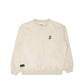 Comune Duke Crew heavyweight cotton in bone color on white background, front view. COMUNE DUKE CREW | Bone