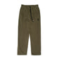 Comune Duke Sweatpants in heavyweight cotton with side gusset in army green color on white background, front view. COMUNE DUKE SWEATPANTS | Army Green