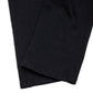 Comune Duke Sweatpants in heavyweight cotton with side gusset in black color on white background, hem close up. COMUNE DUKE SWEATPANTS | Black