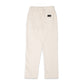 Comune Duke Sweatpants in heavyweight cotton with side gusset in bone color on white background, back view. COMUNE DUKE SWEATPANTS | Bone