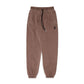 Comune Enzo Joggers heavyweight cotton in brown color on white background, front view. COMUNE ENZO JOGGER | Brown