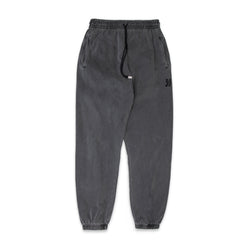Comune Enzo Joggers heavyweight cotton in faded black color on white background, front view. COMUNE ENZO JOGGER | Faded Black
