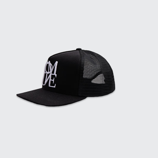 STACK TRUCKER HAT | Black