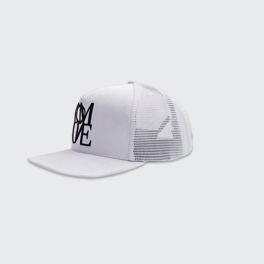 STACK TRUCKER HAT | White