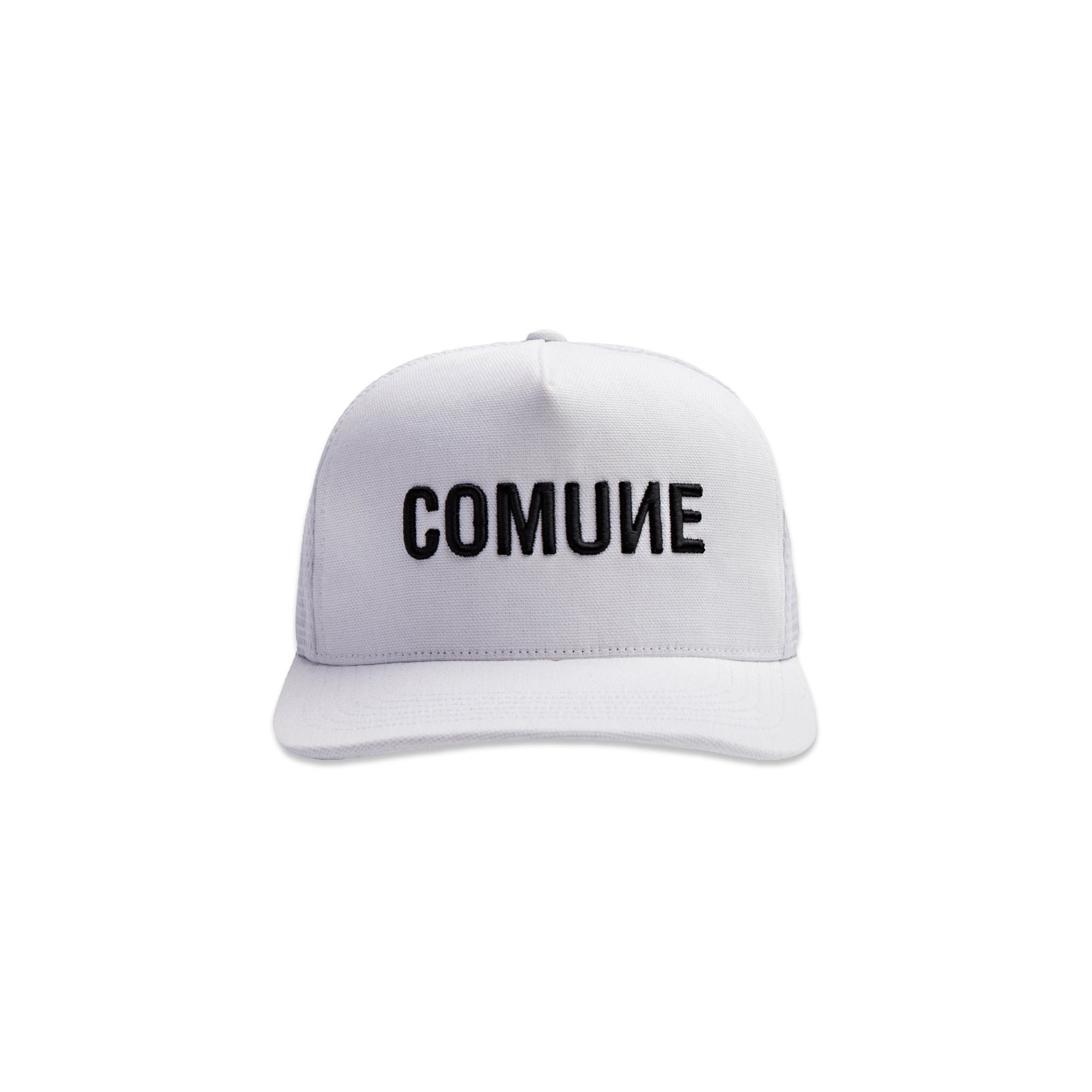 COMUNE LOGO TRUCKER HAT | White