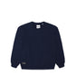 Comune Luka crewneck heavyweight cotton sweatshirt in navy color on white background, front view. COMUNE LUKA CREW | Navy