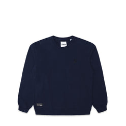 Comune Luka crewneck heavyweight cotton sweatshirt in navy color on white background, front view. COMUNE LUKA CREW | Navy