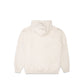 Comune Luka Hoodie heavyweight cotton sweatshirt in bone color on white background, back view. COMUNE LUKA HOODIE | Bone
