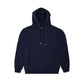 Comune Luka Hoodie heavyweight cotton sweatshirt in navy color on white background, front view. COMUNE LUKA HOODIE | Navy