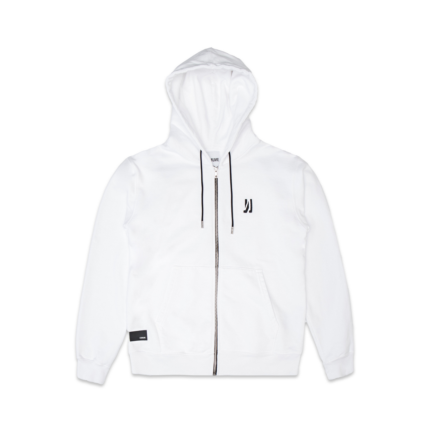 COMUNE LUKA ZIP-UP | Classic Sweatshirt | White