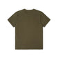 Comune Nori tee in soft 100% supima cotton in army green color on white background, back view. COMUNE NORI TEE | Army Green
