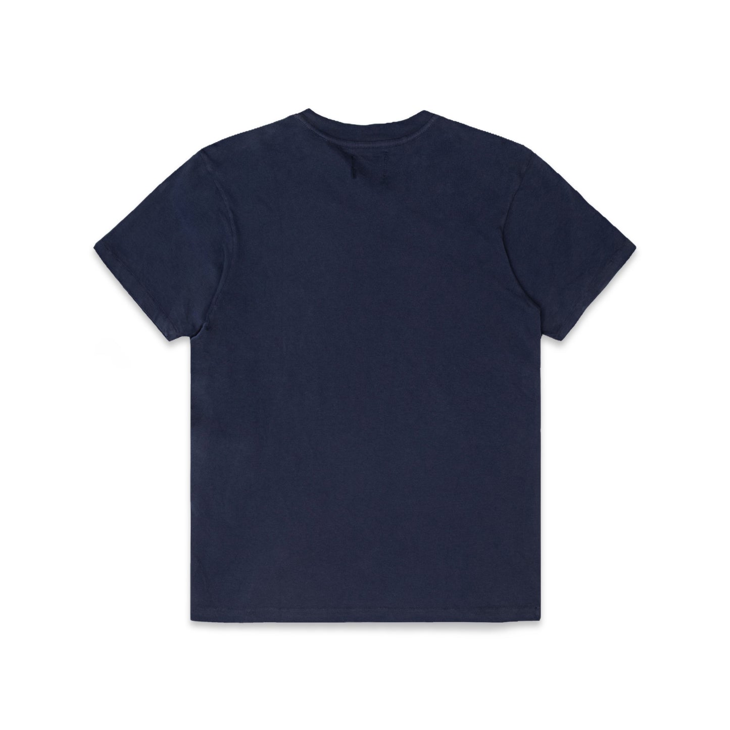 Comune Nori tee in soft 100% supima cotton in black color on white background, back view. COMUNE NORI TEE | Navy