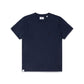 Comune Nori tee in soft 100% supima cotton in navy color on white background, front view. COMUNE NORI TEE | Navy