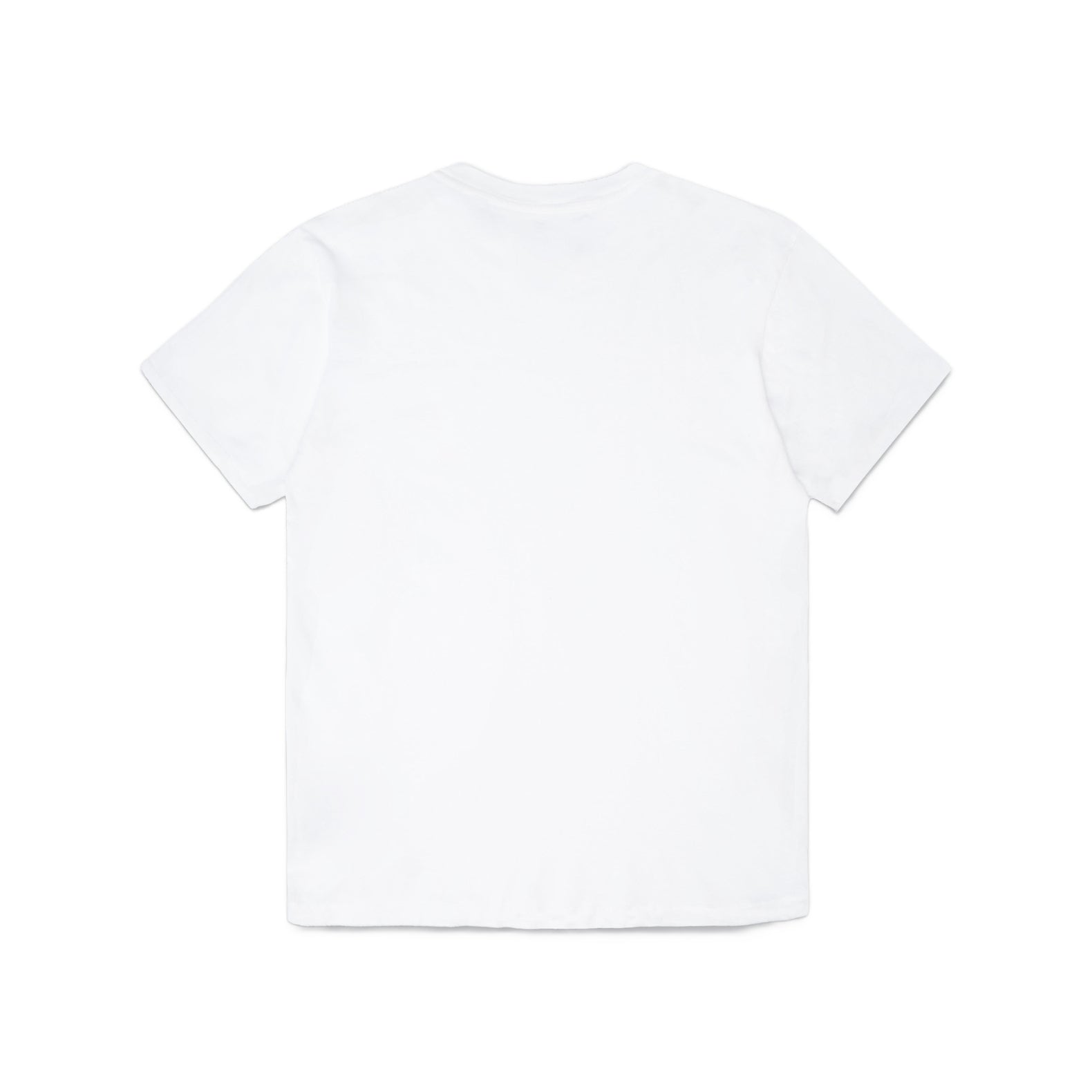 Comune Nori tee in soft 100% supima cotton in white color on white background, back view. COMUNE NORI TEE | White