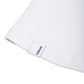 Comune Nori tee in soft 100% supima cotton in white color on white background, label and hem close up. COMUNE NORI TEE | White