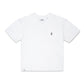 Comune Ryder oversized tee in soft 100% cotton in white color on white background, front view. COMUNE RYDER OVERSIZED TEE | White