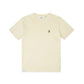 Comune Ryder tee in soft 100% cotton in bone color on white background, front view. COMUNE RYDER TEE | Bone