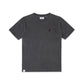 Comune Ryder tee in soft 100% cotton in faded black color on white background, front view. COMUNE RYDER TEE | Faded Black