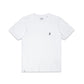 Comune Ryder tee in soft 100% cotton in white color on white background, front view. COMUNE RYDER TEE | White