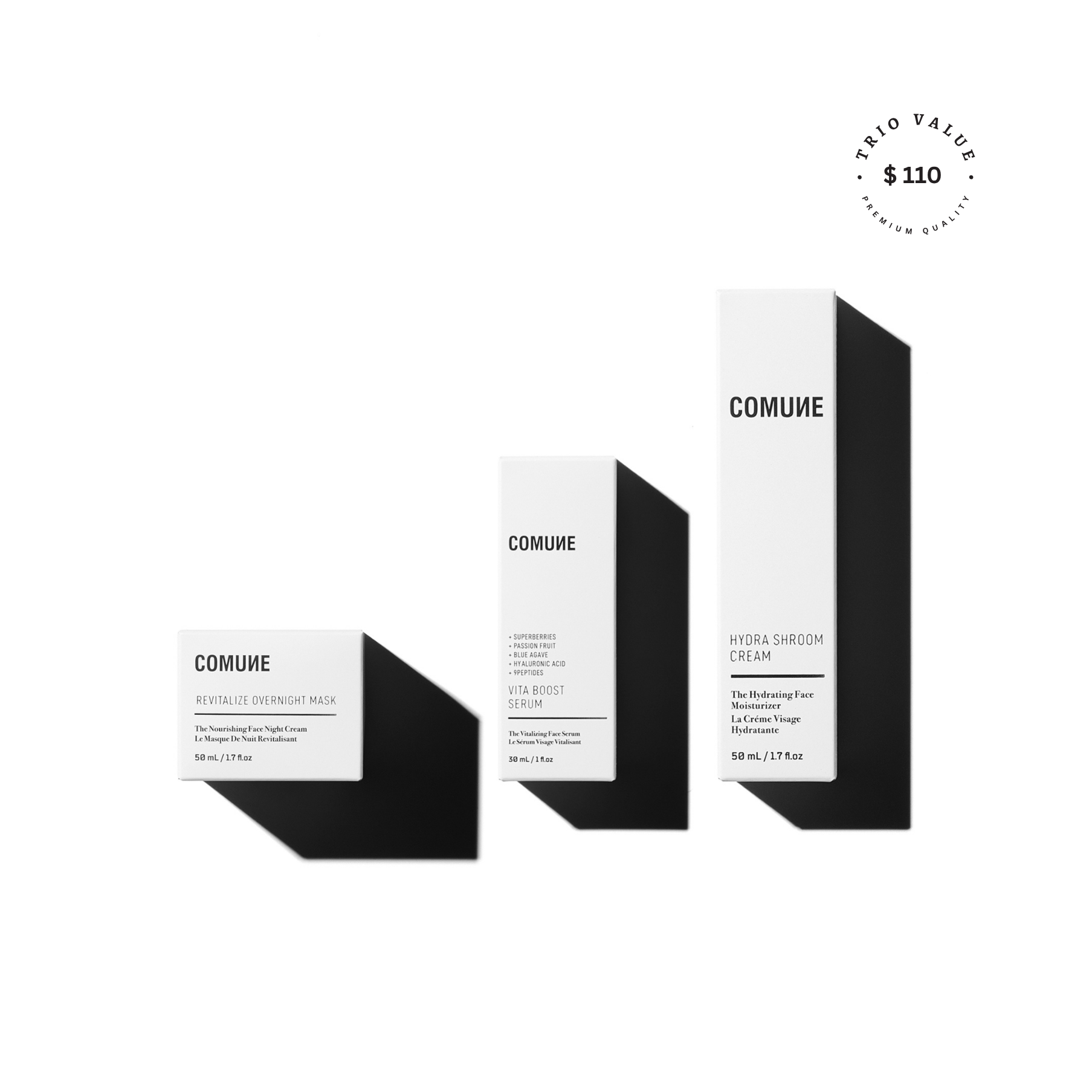 Comune Revitalizing Day + Night Care Trio Box