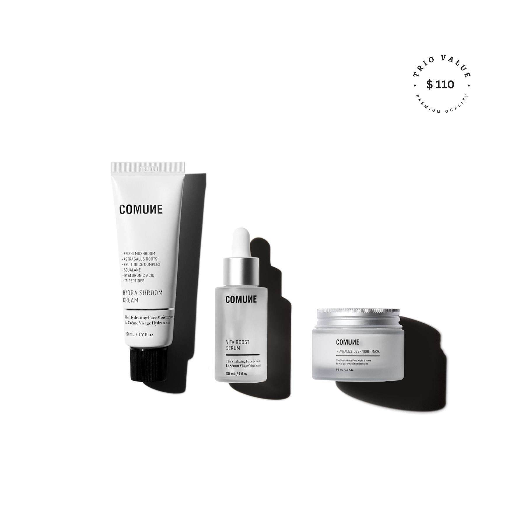 Comune Revitalizing Day + Night Care Trio