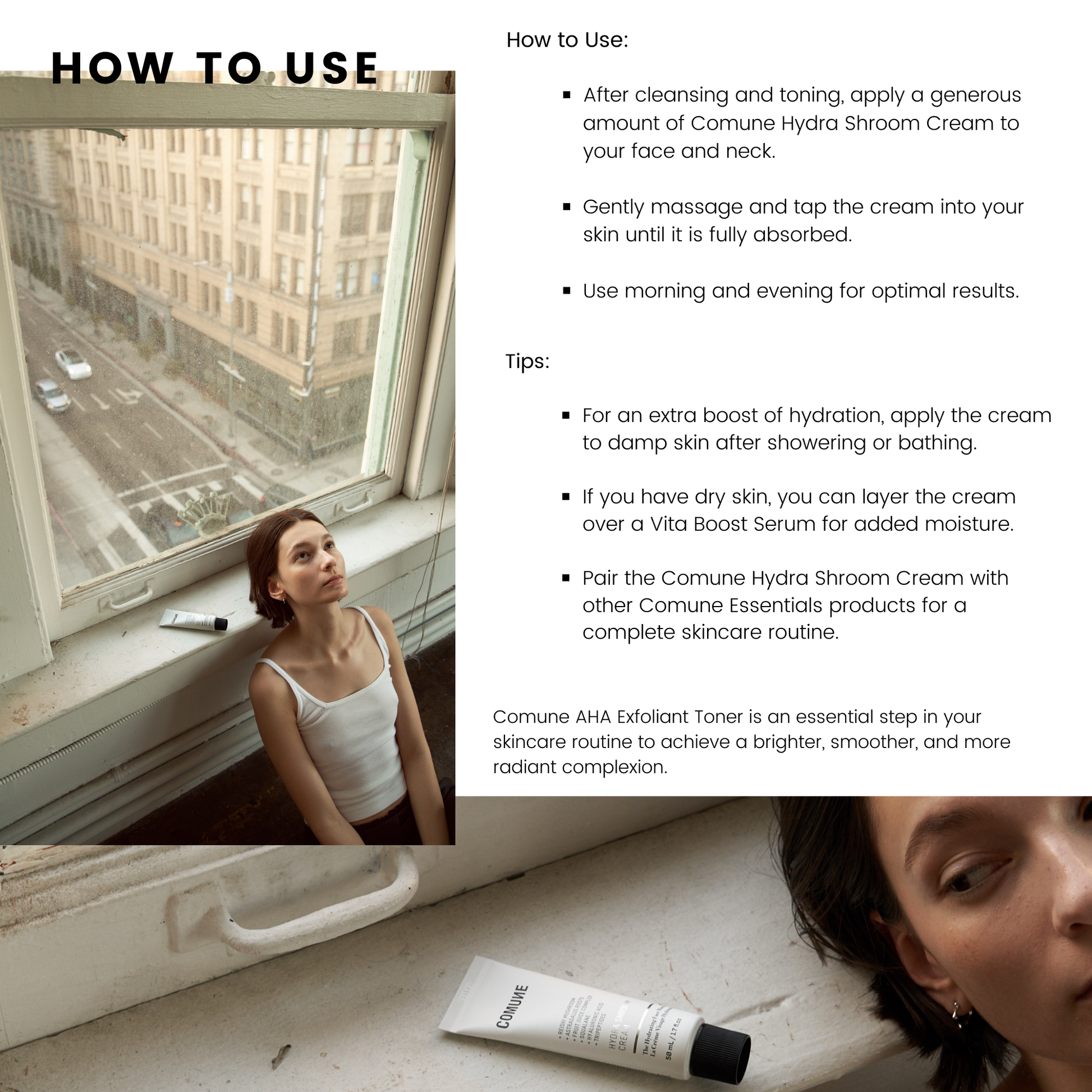 Comune Hydra Shroom Cream | How to Use